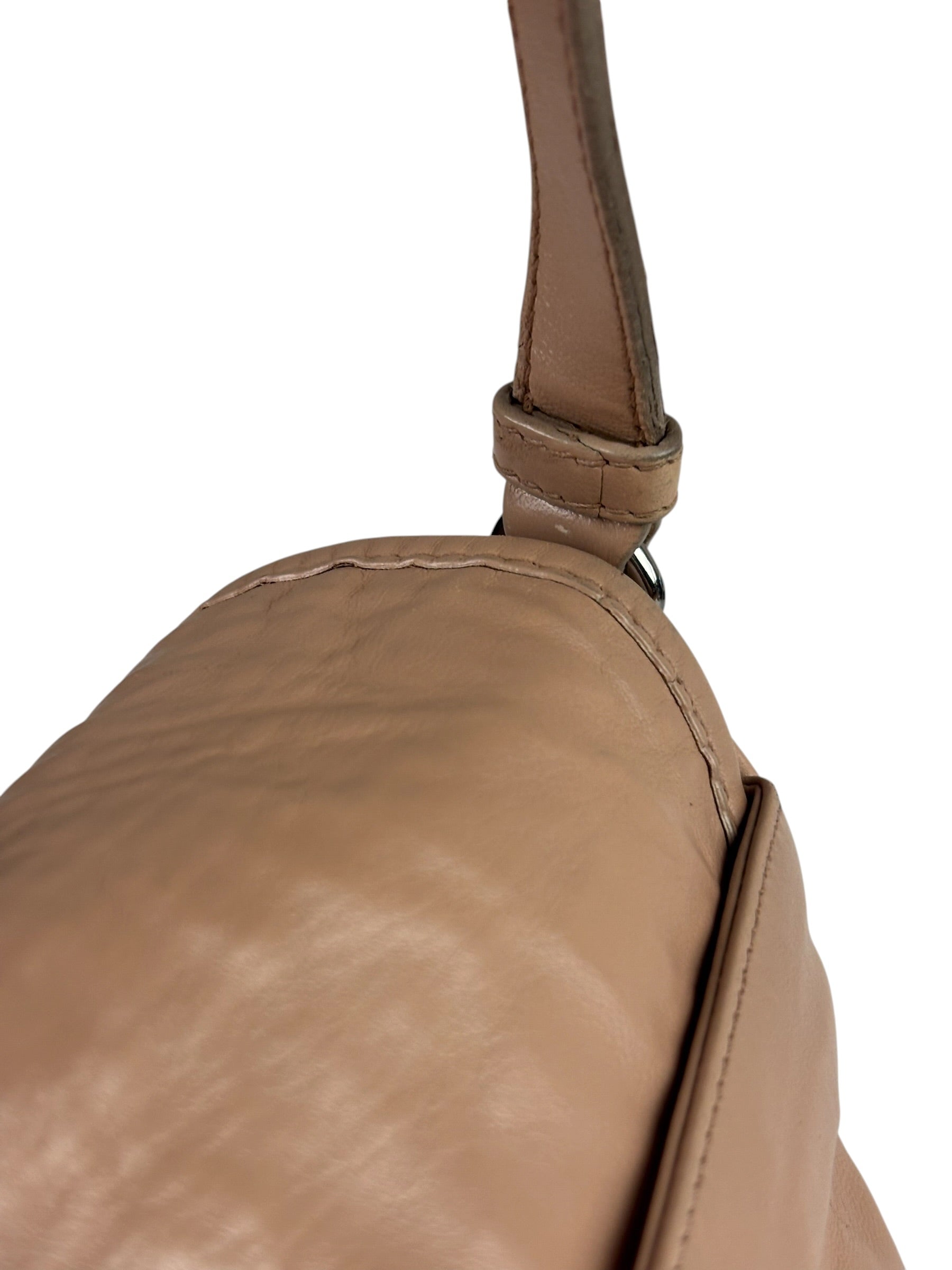 Prada Blush Pink Vitello Shiny Leather Flap Bag