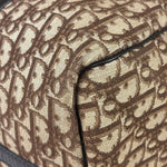 Christian Dior Brown Leather Trim Trotter Boston Bag