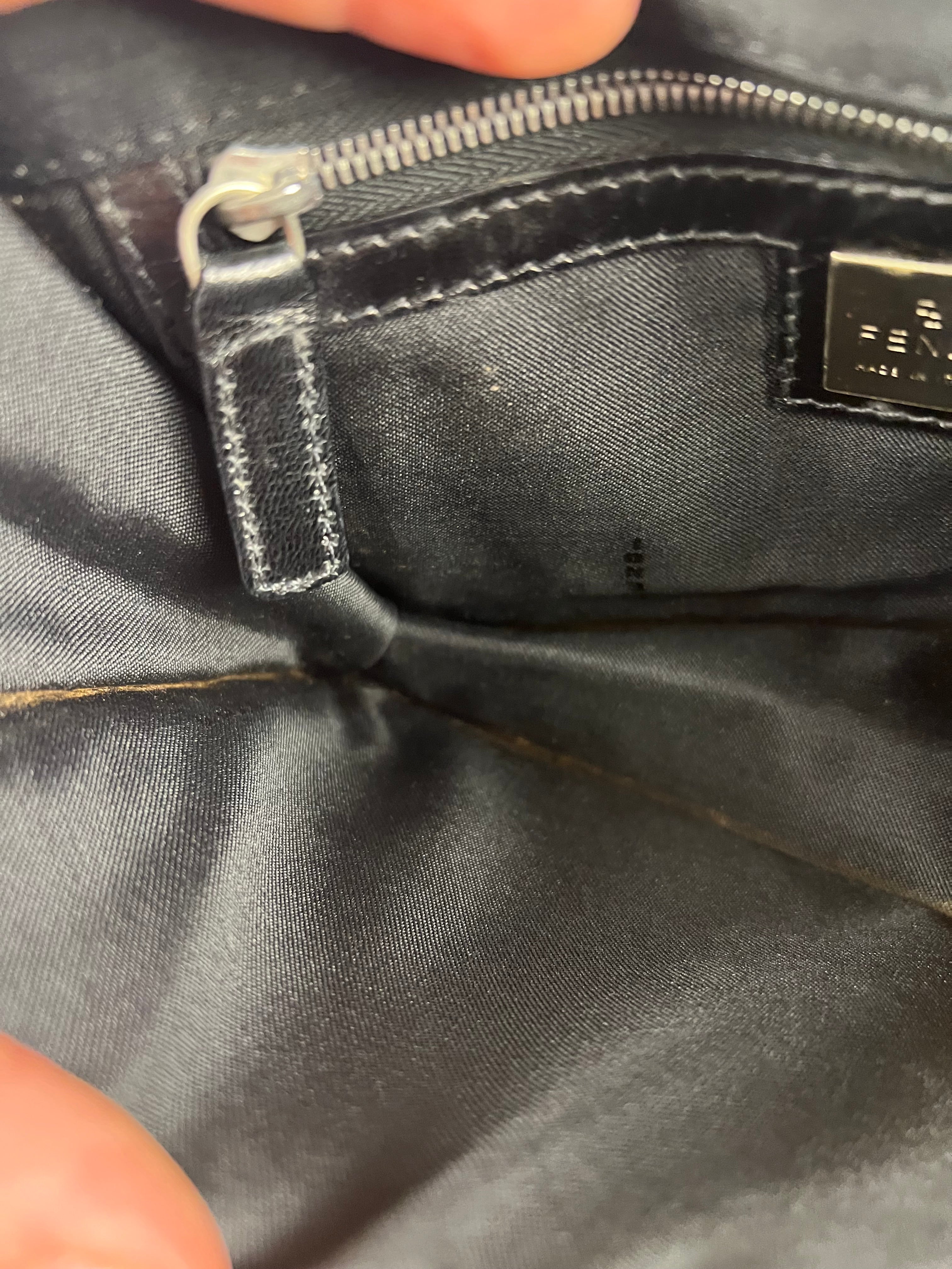 Fendi Nylon FF Baguette Shoulder Bag