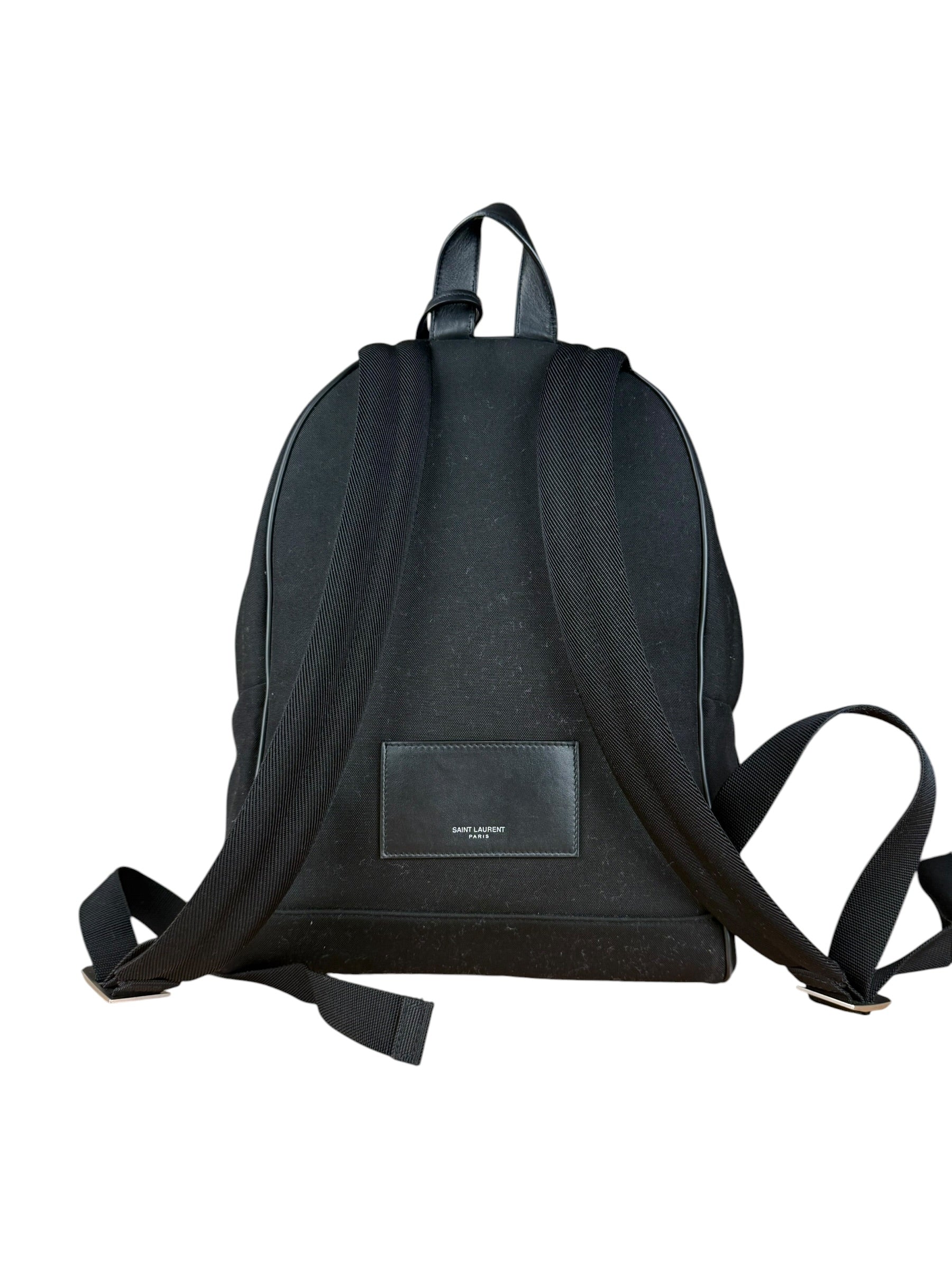 Saint Laurent Black S Canvas Backpack