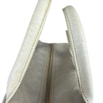 Chanel Vintage Grey Quilted Woven Sports Line Canvas Bowler Bag  2001