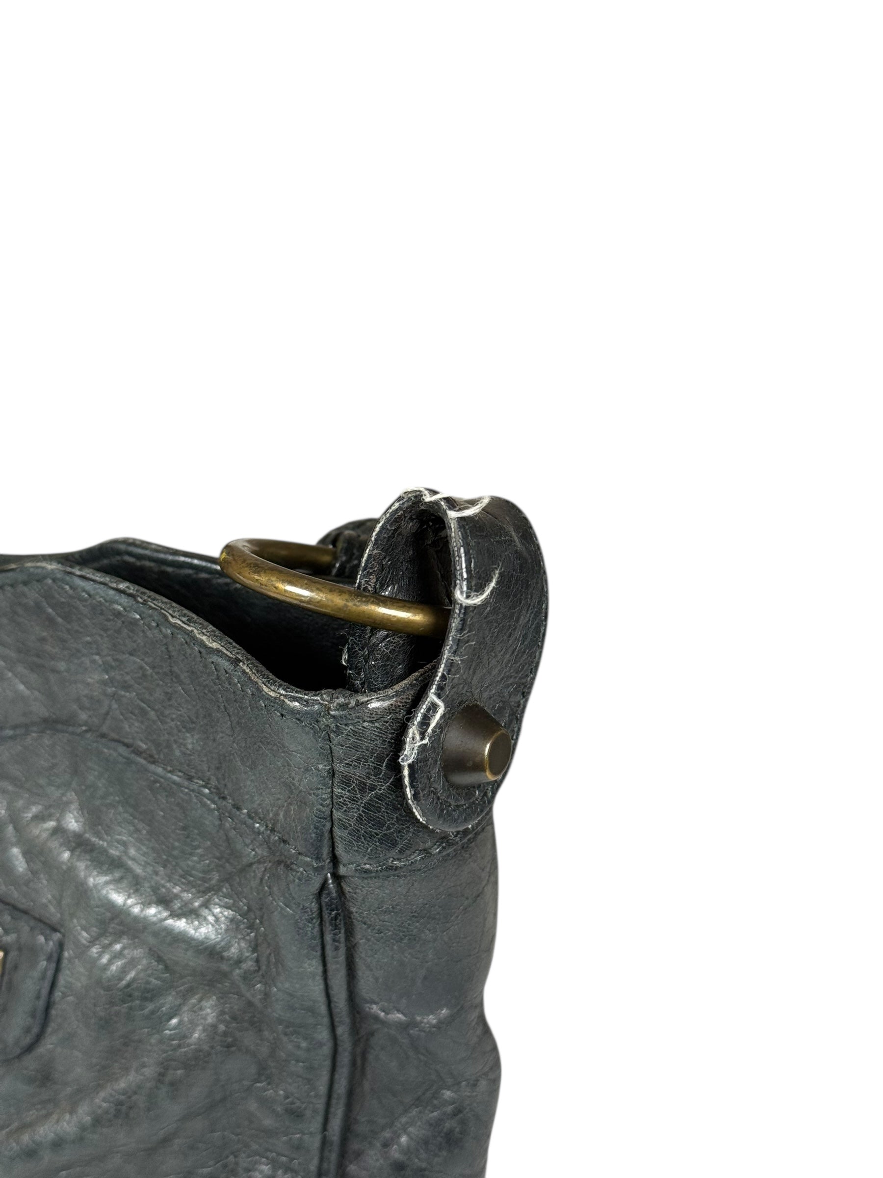 Balenciaga Black Moto Crossbody Bag