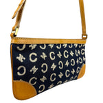 Celine Navy Denim/Leather Trim C Macadam Pochette