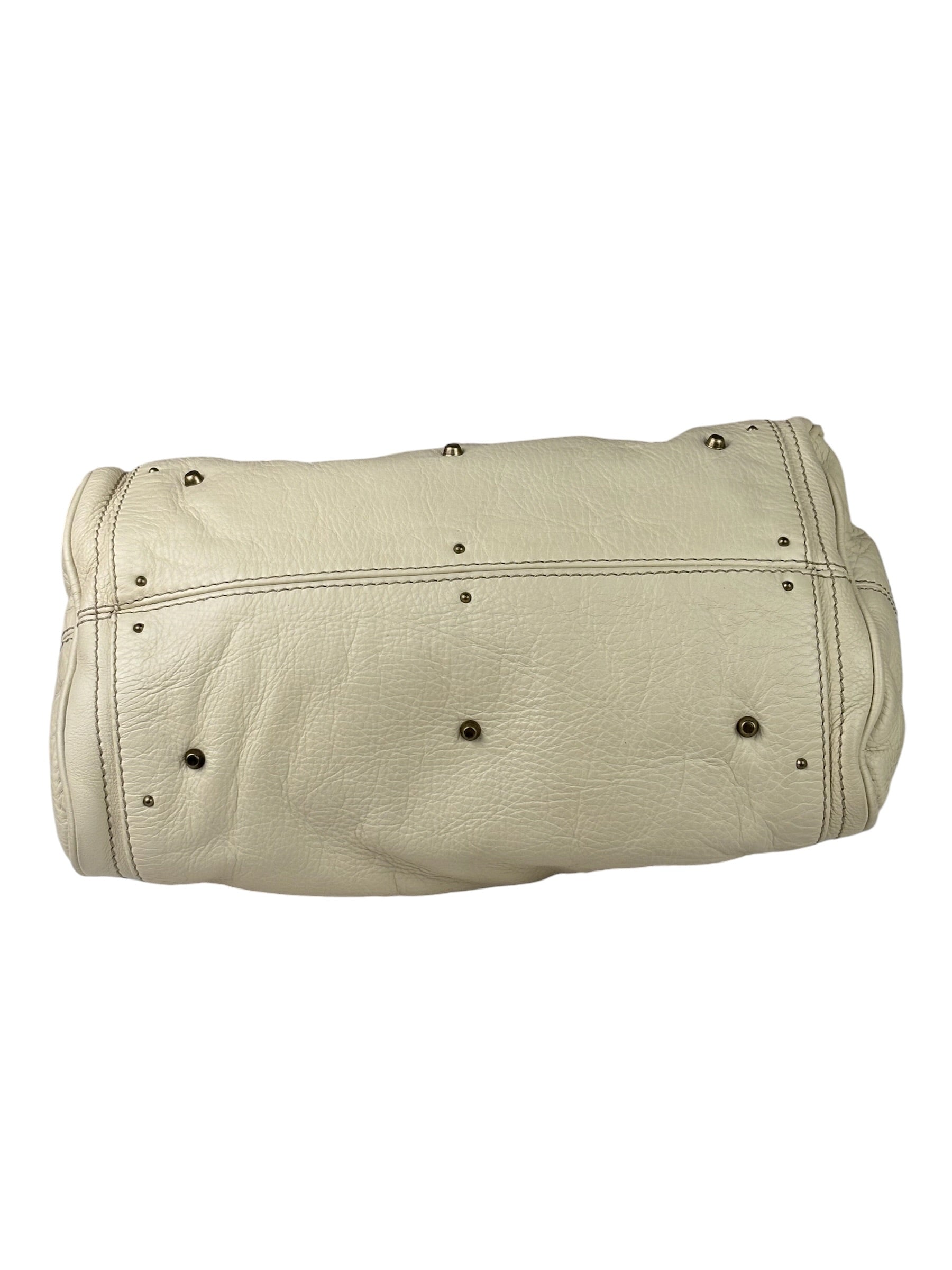 Chloe Beige Leather Paddington Shoulder Bag
