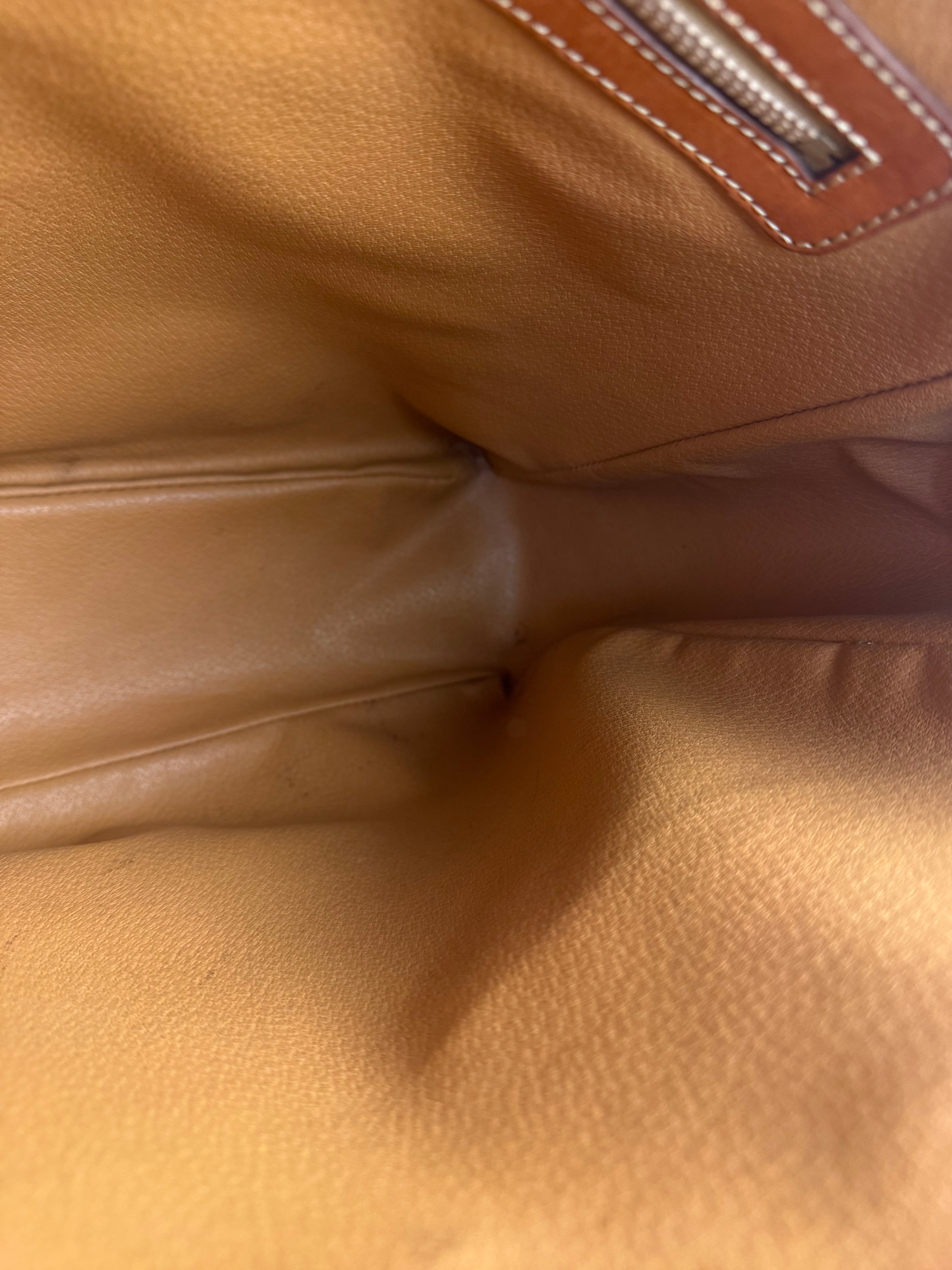 Celine Vintage Macadam Canvas Shoulder Tote