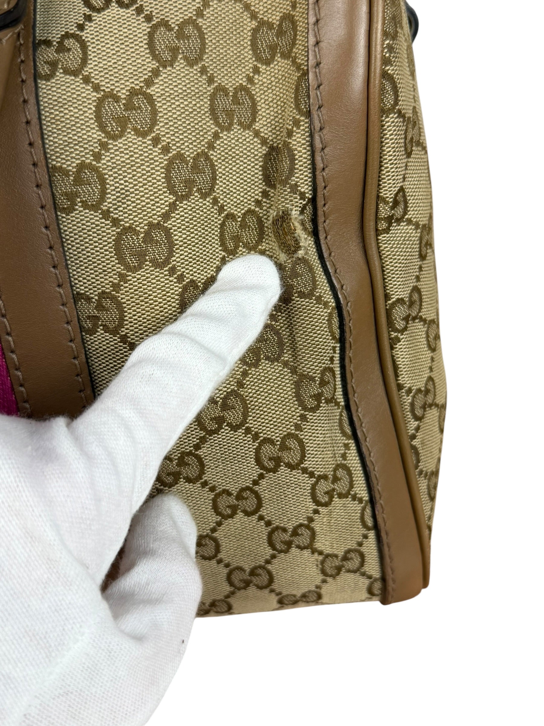 Gucci Vintage GG Web Joy Mini Boston