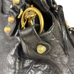 Balenciaga Black Leather Giant 12 City Bag