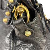 Balenciaga Black Leather Giant 12 City Bag