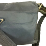 Prada Navy Nylon Tessuto Flap Crossbody