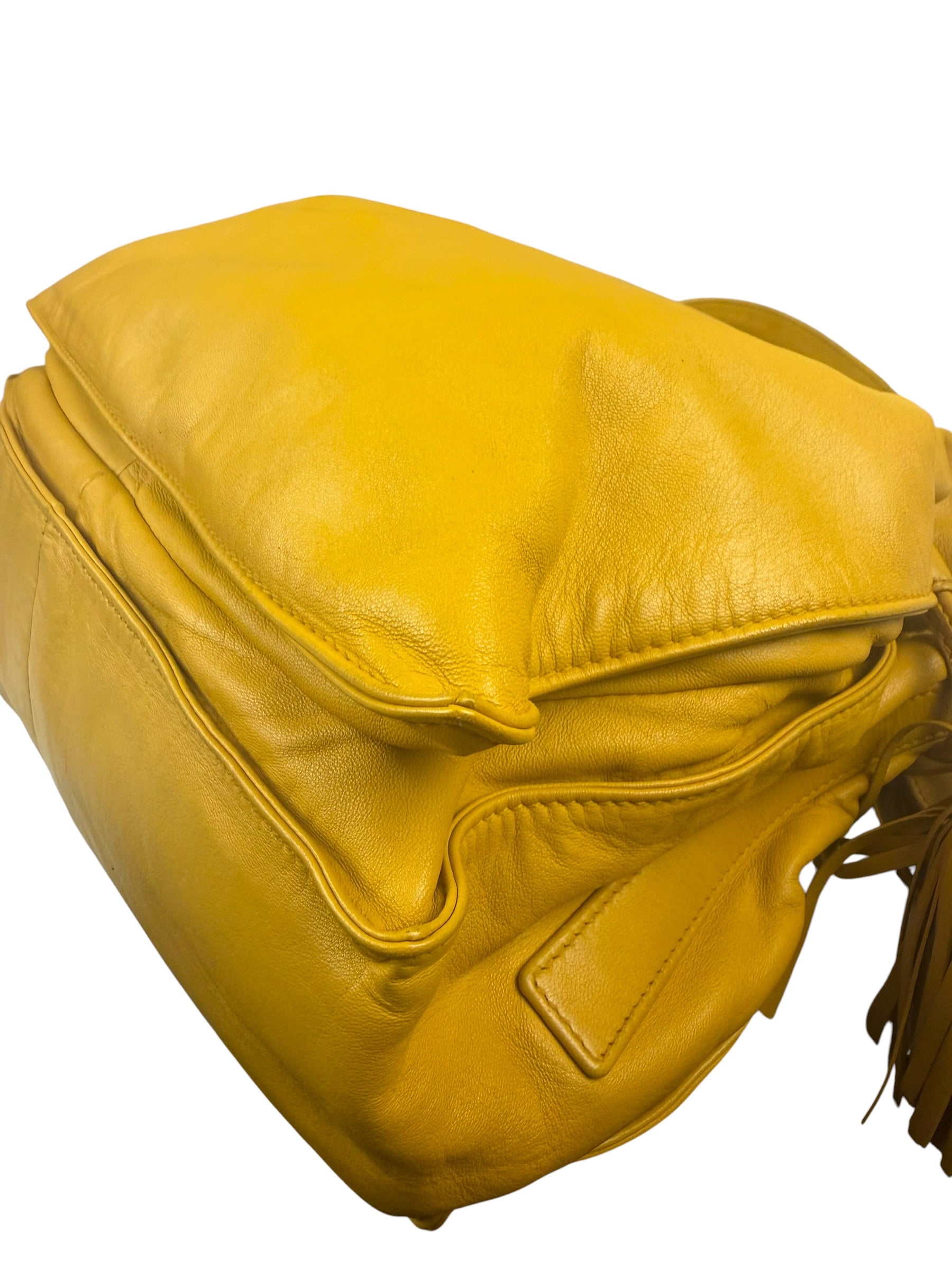Loewe Vintage Yellow Leather Flamenco Tote Bag