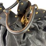 Louis Vuitton Black Calfskin Mahina XL Hobo Bag