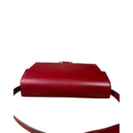 Gucci Red Leather GG Ring Shoulder Bag