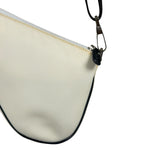Christian Dior Cream Nylon Saddle Bag