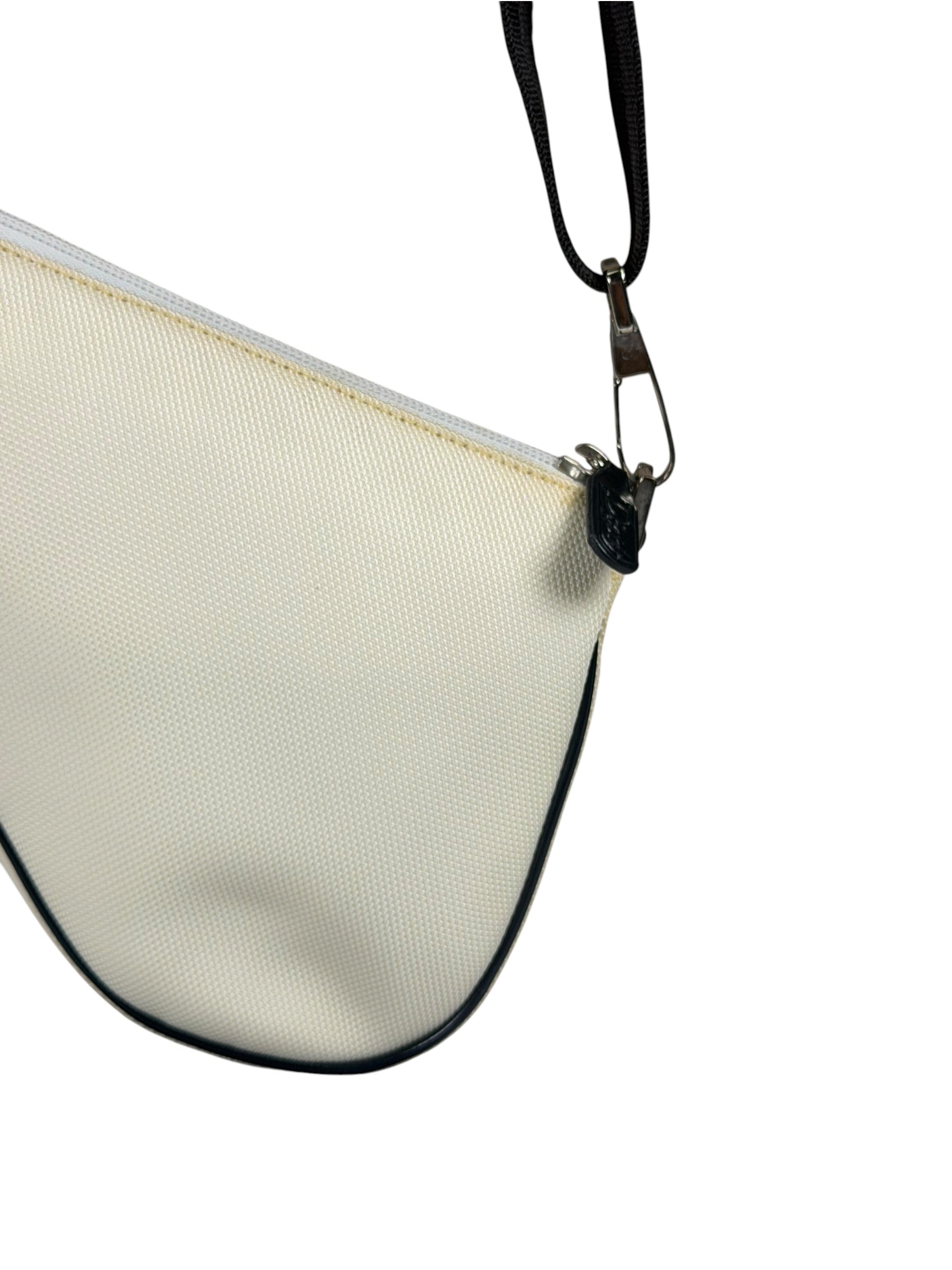 Christian Dior Cream Nylon Saddle Bag