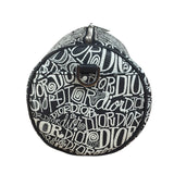 Dior Black/White Shawn Stussy Curvy Script Roller Bag