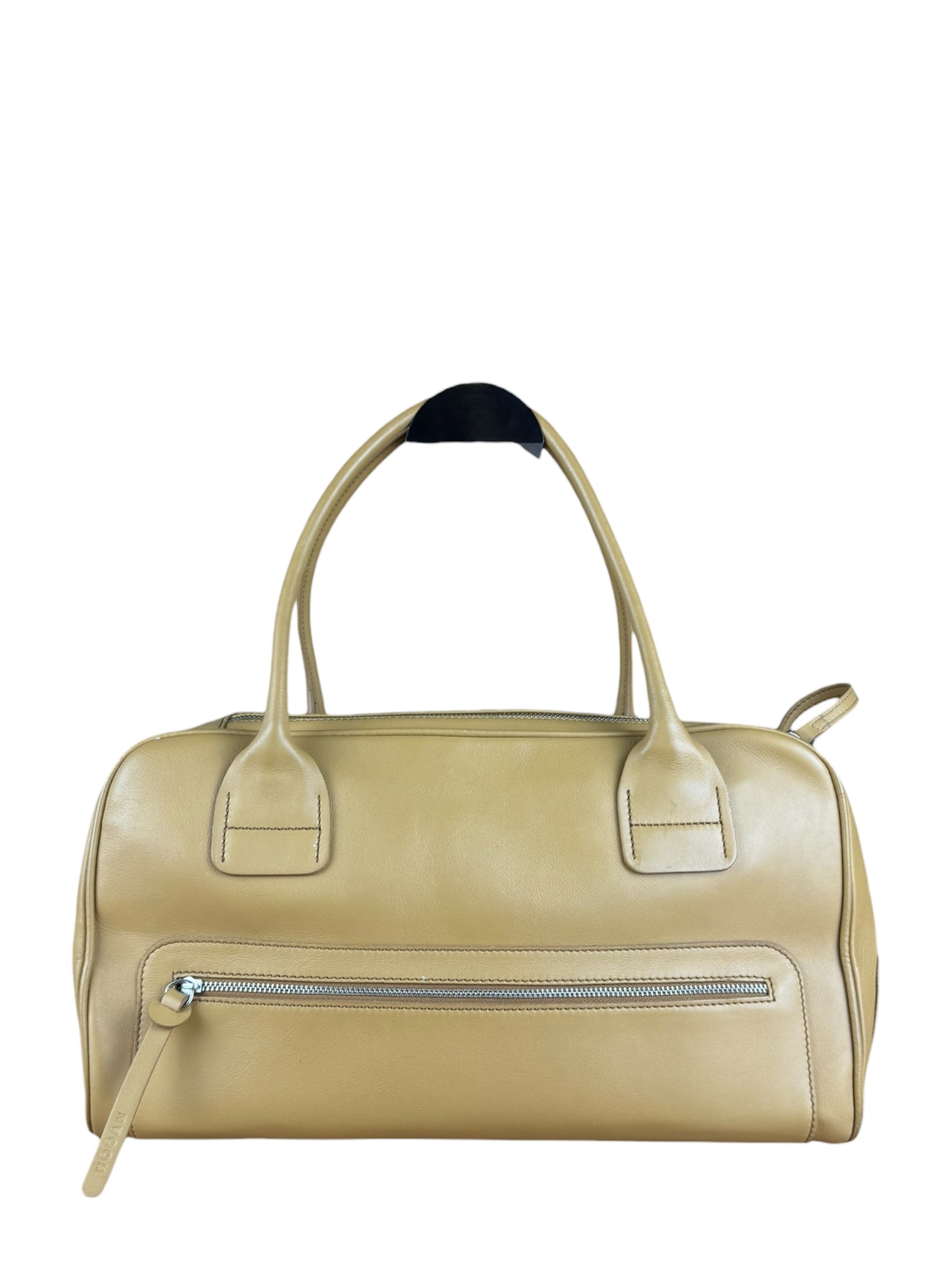 Hogan Brown Leather Boston