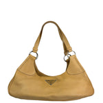 Prada Beige Leather Shoulder Bag