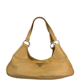 Prada Beige Leather Shoulder Bag