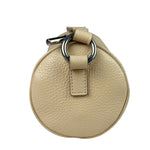Burberry Cream Calfskin Barrel Shoulder Bag