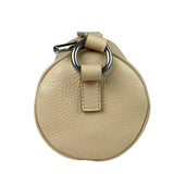 Burberry Cream Calfskin Barrel Shoulder Bag