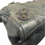 Balenciaga Grey Leather Medium Le City Shoulder Bag