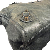 Balenciaga Grey Leather Medium Le City Shoulder Bag