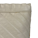 Gucci GG Ivory Leather Marmont Chain Bucket Bag