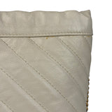 Gucci GG Ivory Leather Marmont Chain Bucket Bag