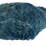 Chanel Dark Green Rabbit Fur/Leather Trim Shoulder Bag 2000