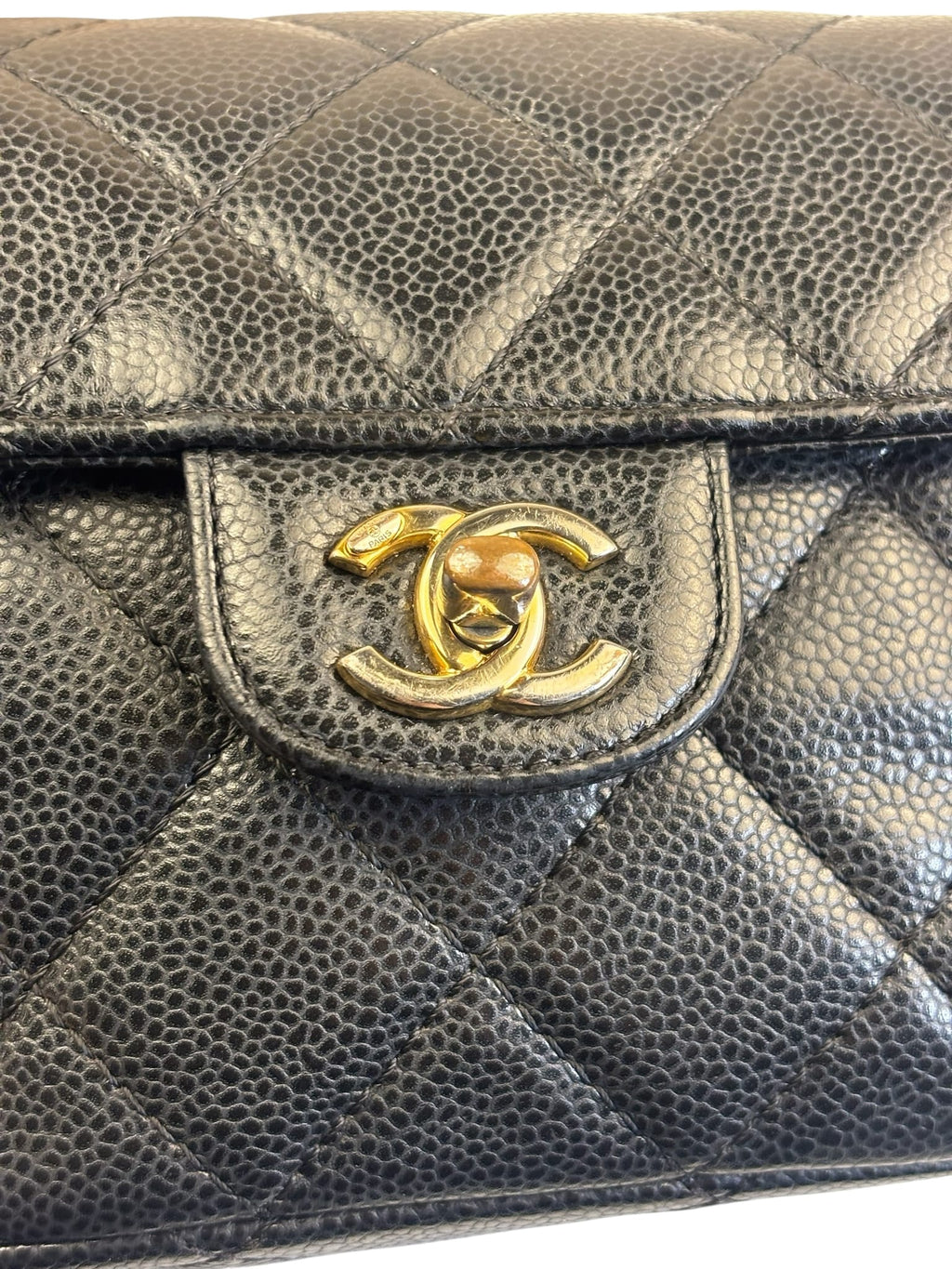 Chanel Black Caviar Quilted Leather Small Flap Bag 2021