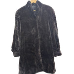 Saga Purple Ranched Mink Fur Long Coat