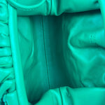 Bottega Veneta Green Leather Intercciato Small Crossbody