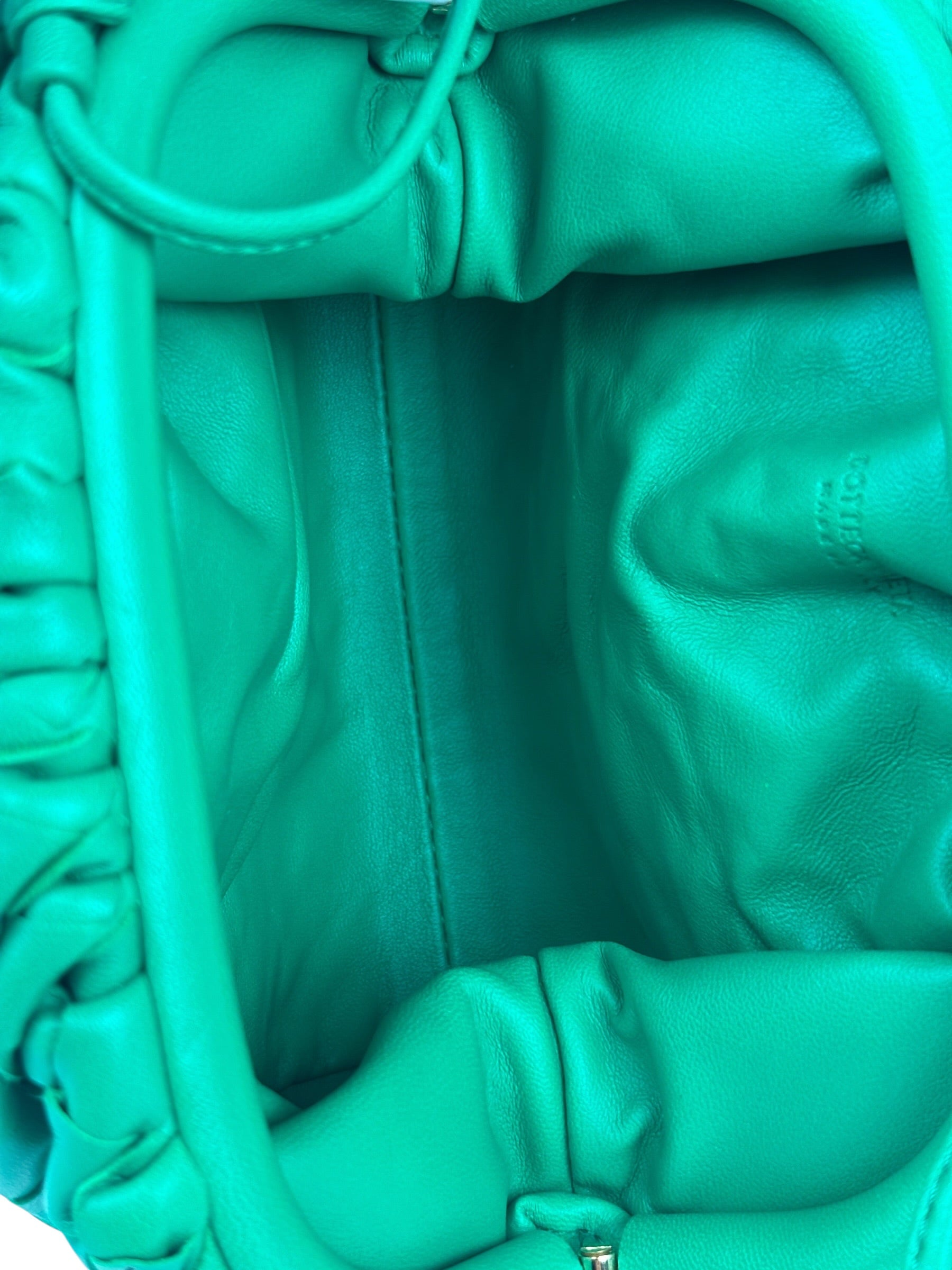 Bottega Veneta Green Leather Intercciato Small Crossbody
