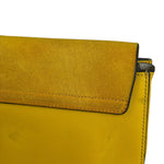 Chloé Suede/Calfskin Yellow Faye Shoulder Bag