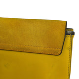 Chloé Suede/Calfskin Yellow Faye Shoulder Bag