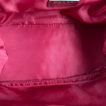 Prada Red Nylon Cosmetic Clutch