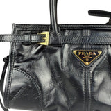 Prada Black Bonnie Calfskin Shoulder Bag