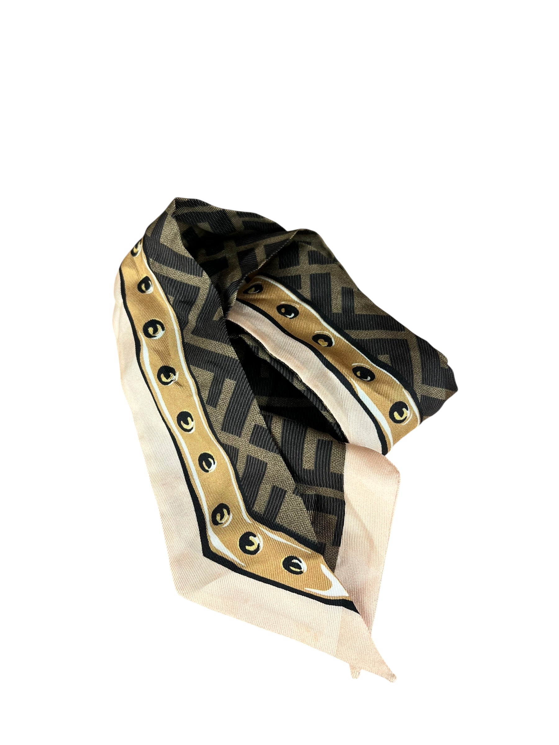 Fendi FF Silk Wrappy Scarf