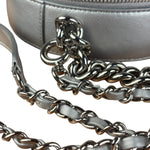 Chanel Silver CC Round as Earth Chain 2Way Bag (Authentic Limited Edition Sample)