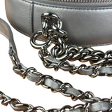 Chanel Silver CC Round as Earth Chain 2Way Bag (Authentic Limited Edition Sample)