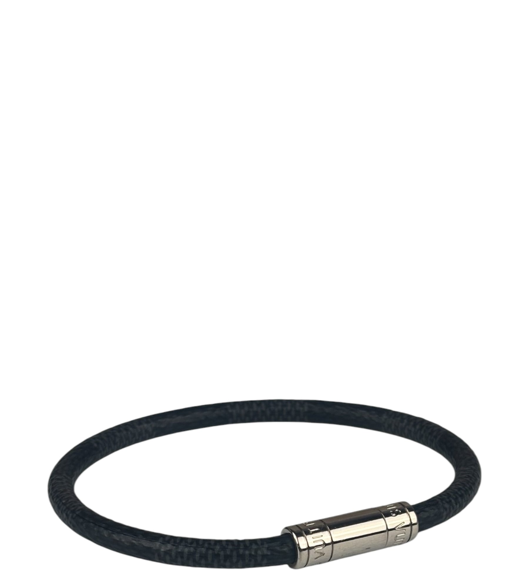 Louis Vuitton Black/Grey Damier Graphite Canvas Keep It Bracelet
