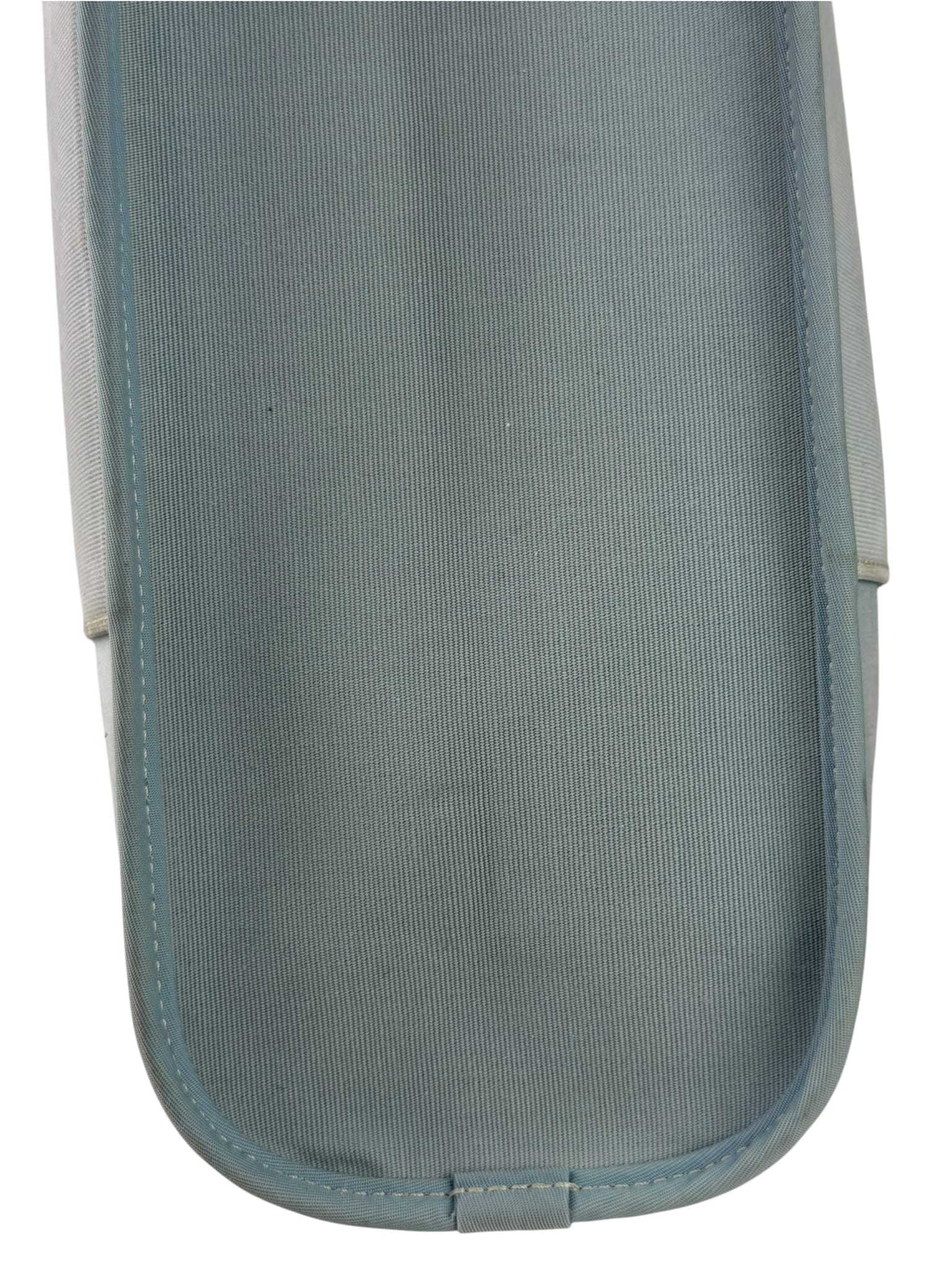 Hermes Light Blue Canvas Leather Trim Cabag Elan Tote