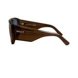 Bally 60mm Blue Lenses Geometric Sunglasses