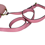 Miu Miu Pink Leather Madras Crystal Embellished Shoulder Bag