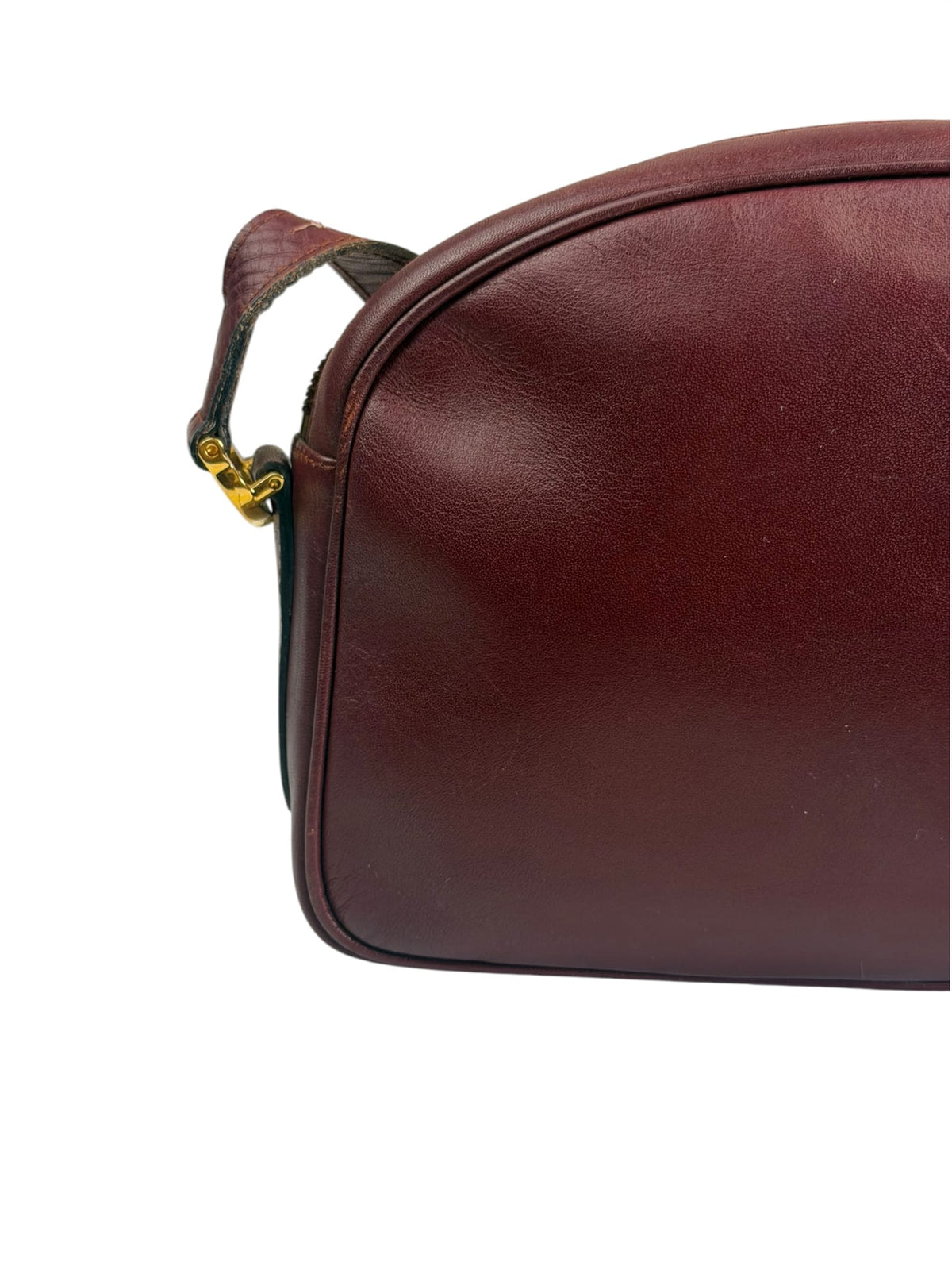 Cartier Burgundy Leather Must Line Camera Bag