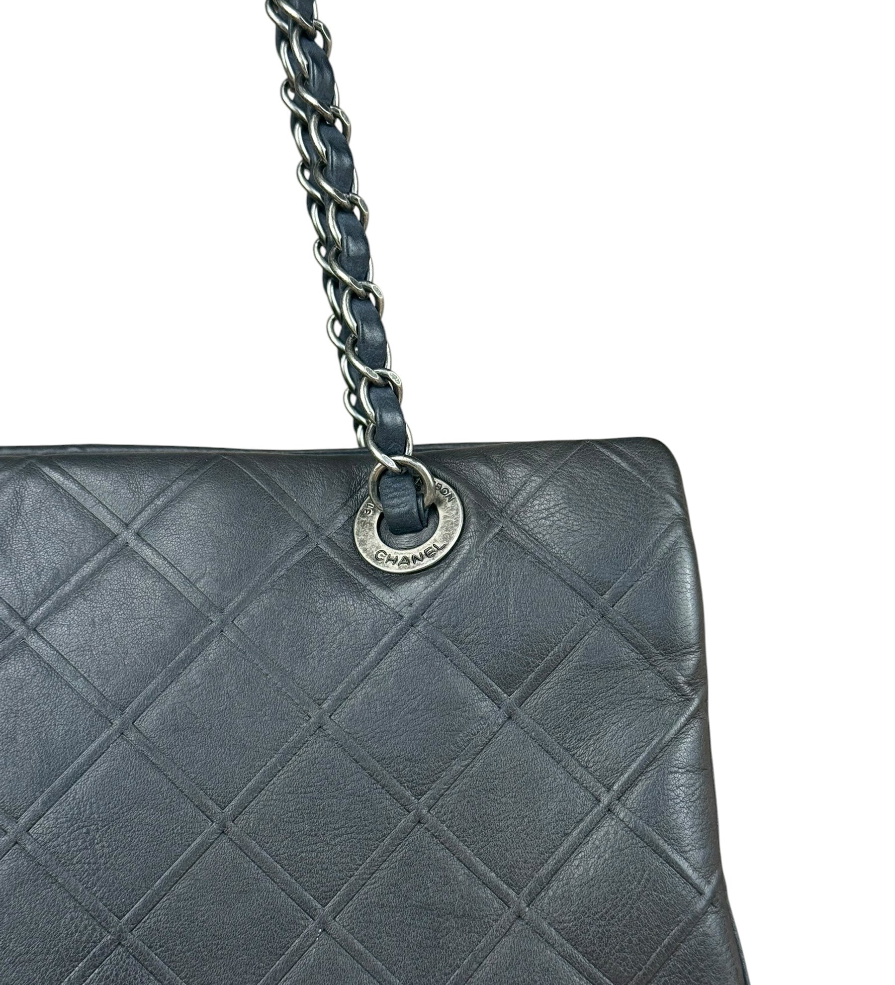 Chanel Navy Edinburgh Chic Chain Tote 2013