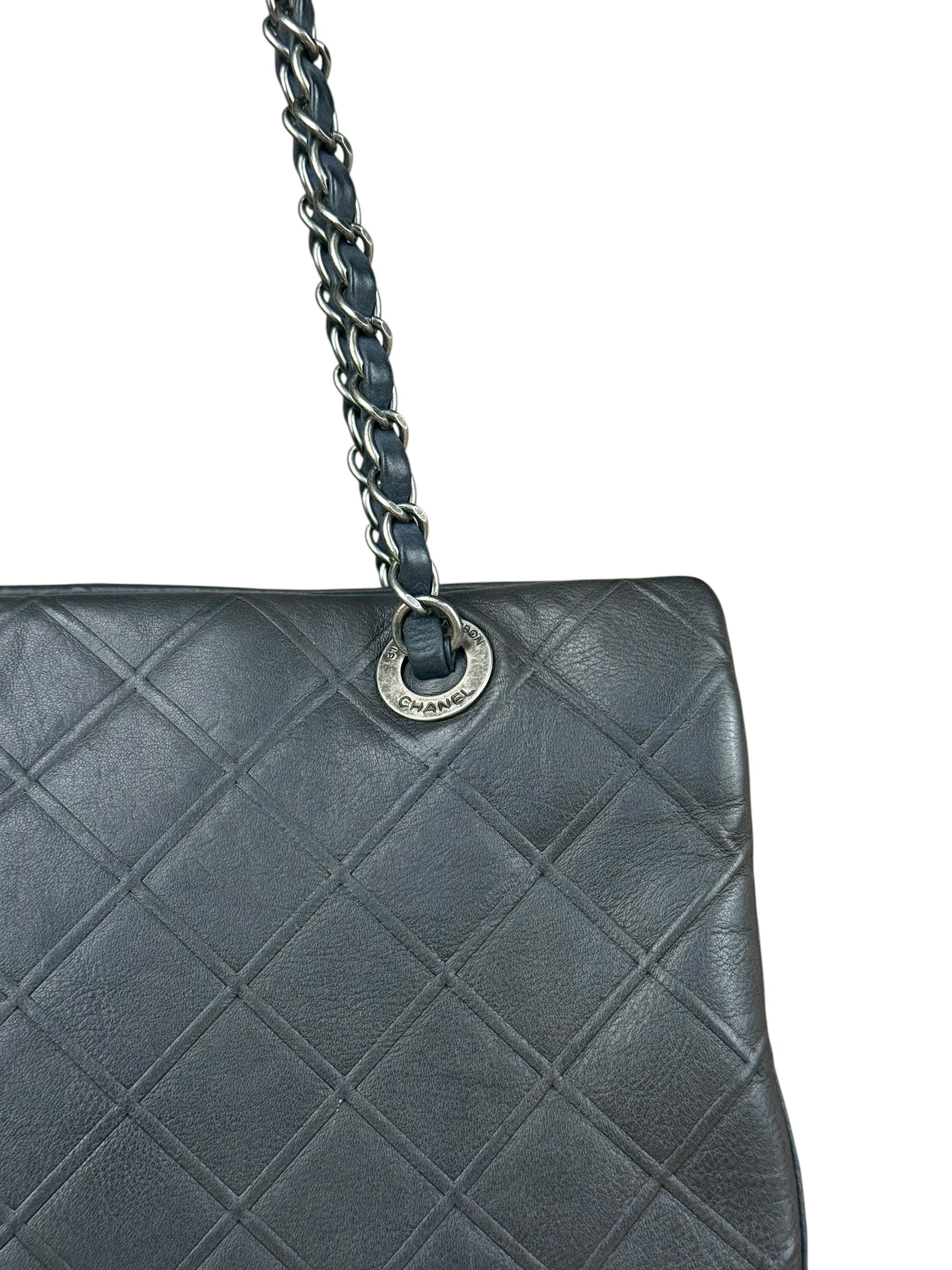 Chanel Navy Edinburgh Chic Chain Tote 2013