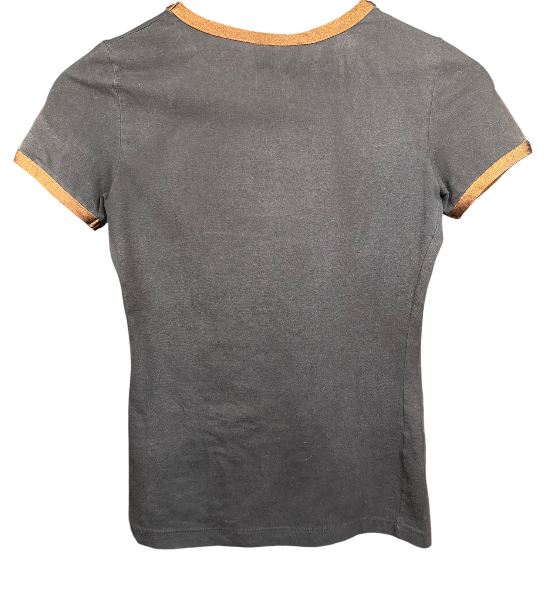 Fendi Logo Black Short Sleeve Top