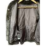 Flash Moonbat Brown Rabbit Fur Reversible Coat
