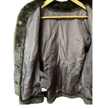 Flash Moonbat Brown Rabbit Fur Reversible Coat